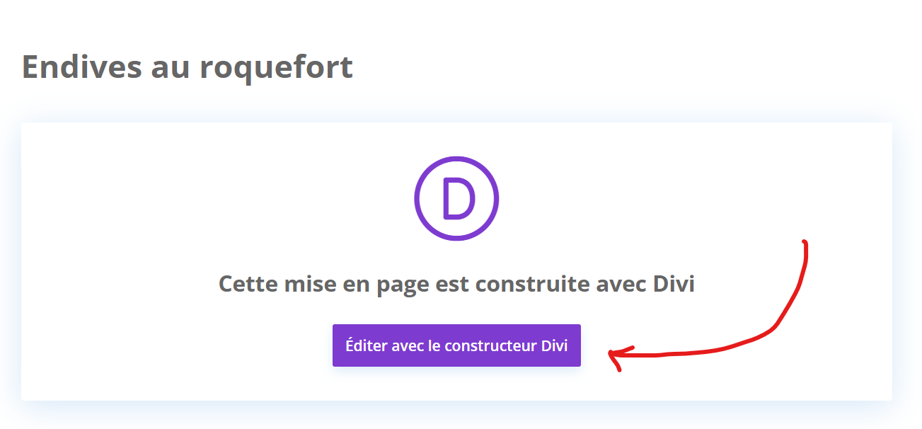 Editer avec le constructeur Divi